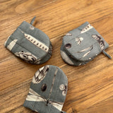 Oven Glove With Double Wool Filling - Seeds Aqua