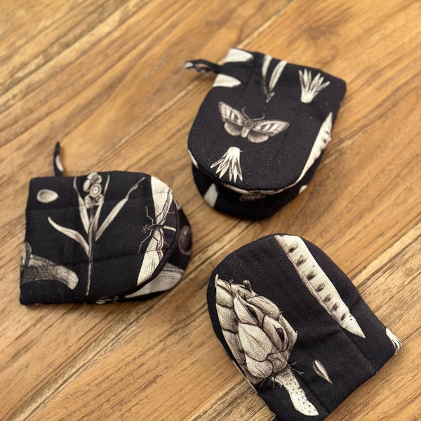 Oven Glove With Double Wool Filling - Seeds Carbon