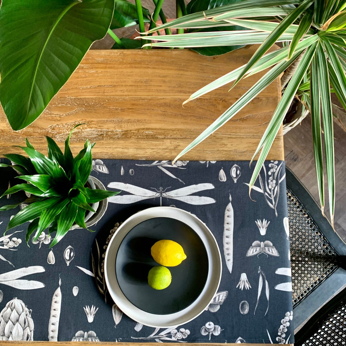 Seeds Carbon Table Runner