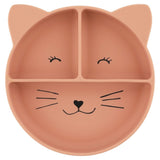 Silicone Divided Suction Plate for Kids - Mrs. Cat