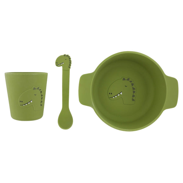 Silicone First Meal Set for Kids - Mr. Dino