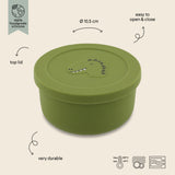 Silicone Snack Container with Lid - Mr. Dino