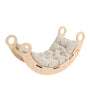 Snug Rocker for Kids - Natural With Beige Pillow
