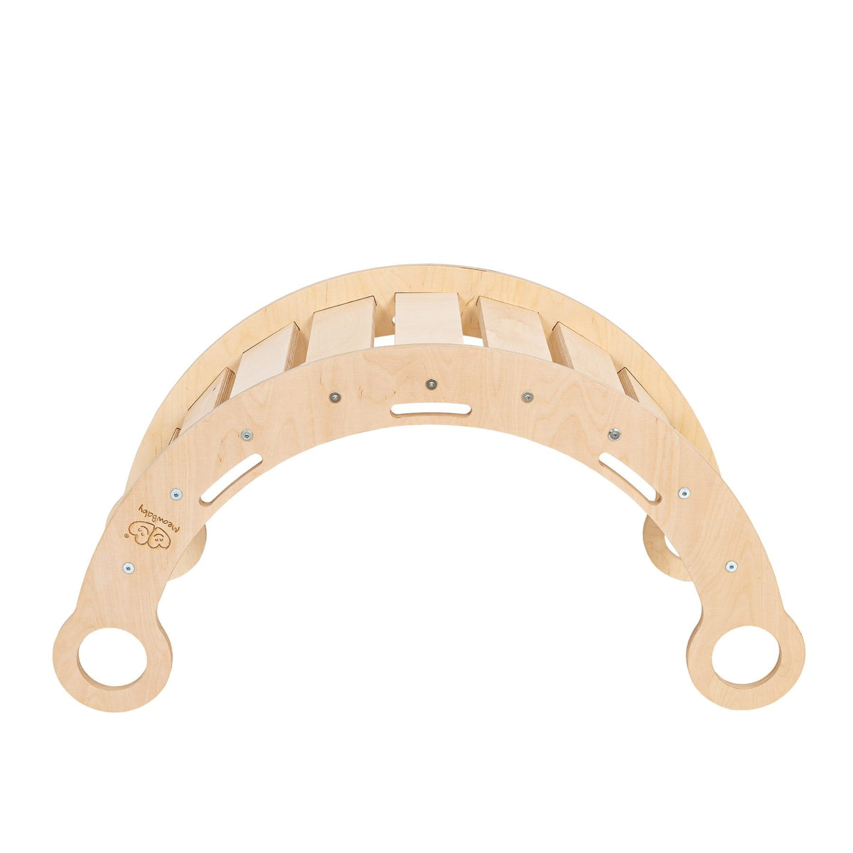 Snug Rocker for Kids - Natural With Grey Pillow