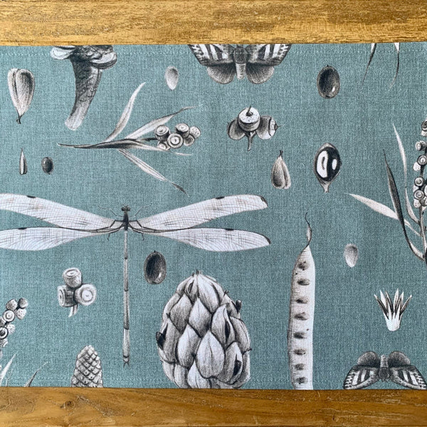 Table Placemat - Seeds Aqua