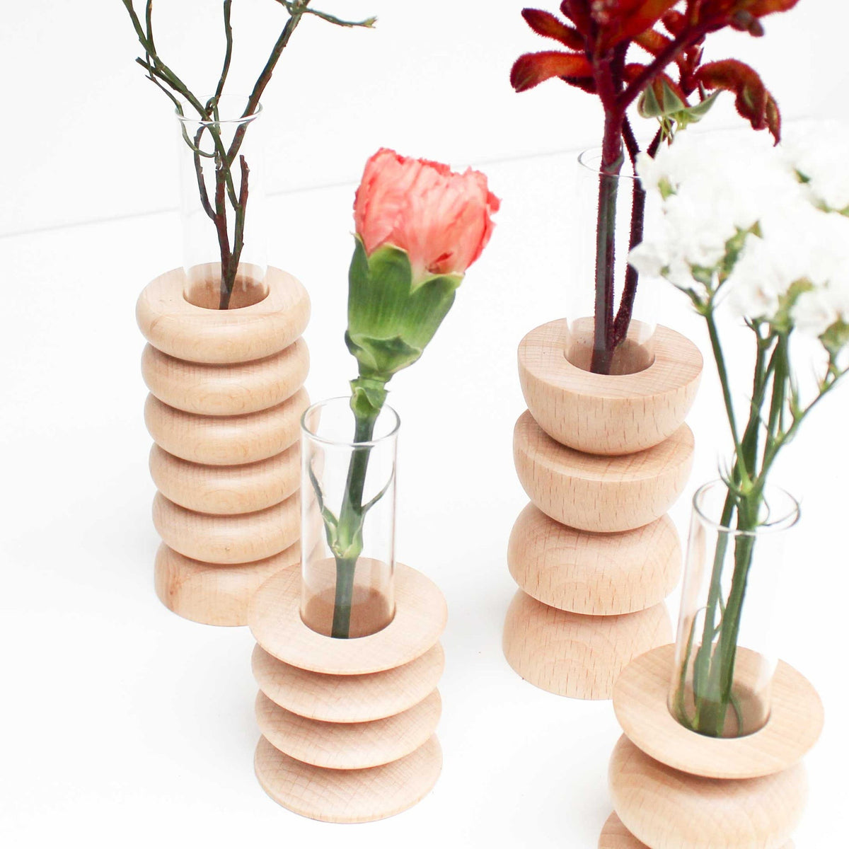 Totem Wooden Vase - Short Nº 2