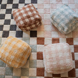 Washable Cotton Rug Kitchen Tiles Rose, 120x160 cm