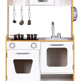 Wooden Play Kitchen with Multimedia Burners